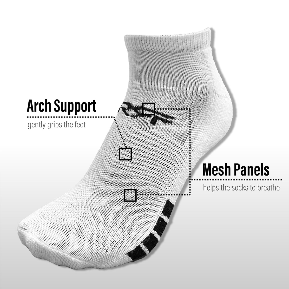 Mens 6PK Low Cut Assorted Sports Socks