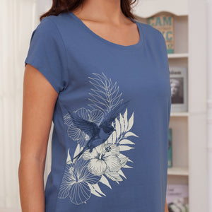 Womens Butterfly Print Shorty Pyjamas Set