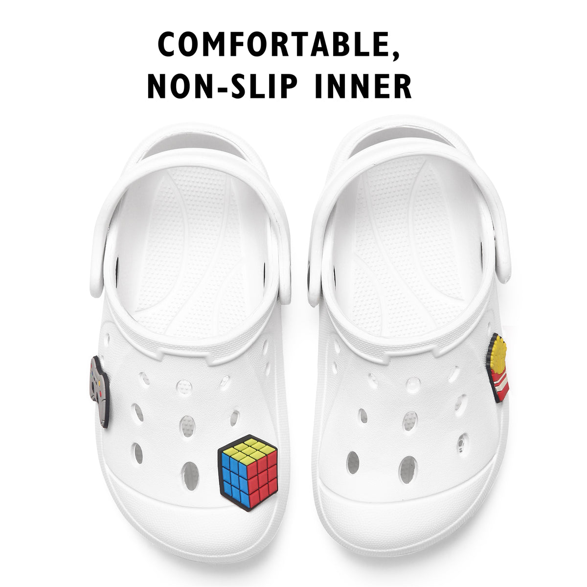 Boys Comfort White Clogs