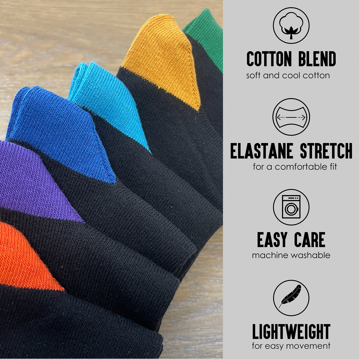 Mens 12PK cosy Cotton Socks