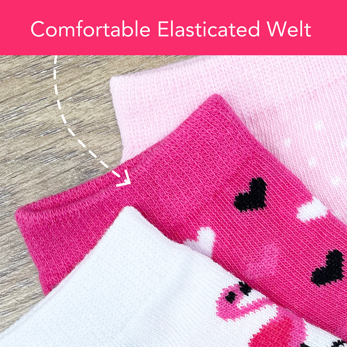 Girls 6PK Flamingo Design Trainer Liner Socks Flamingo