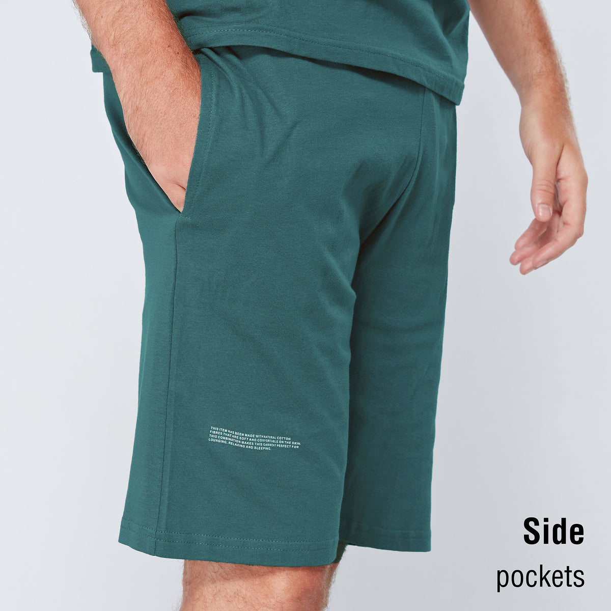 Sage Minimal Print Shorty Pyjamas Set