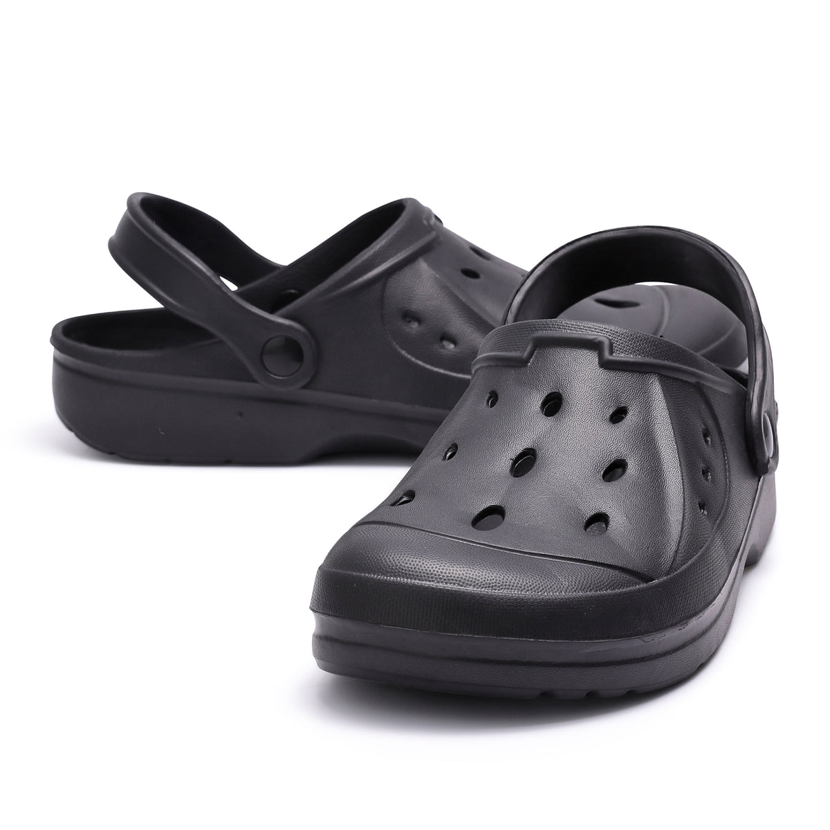 Womens Comfort Black Clogs