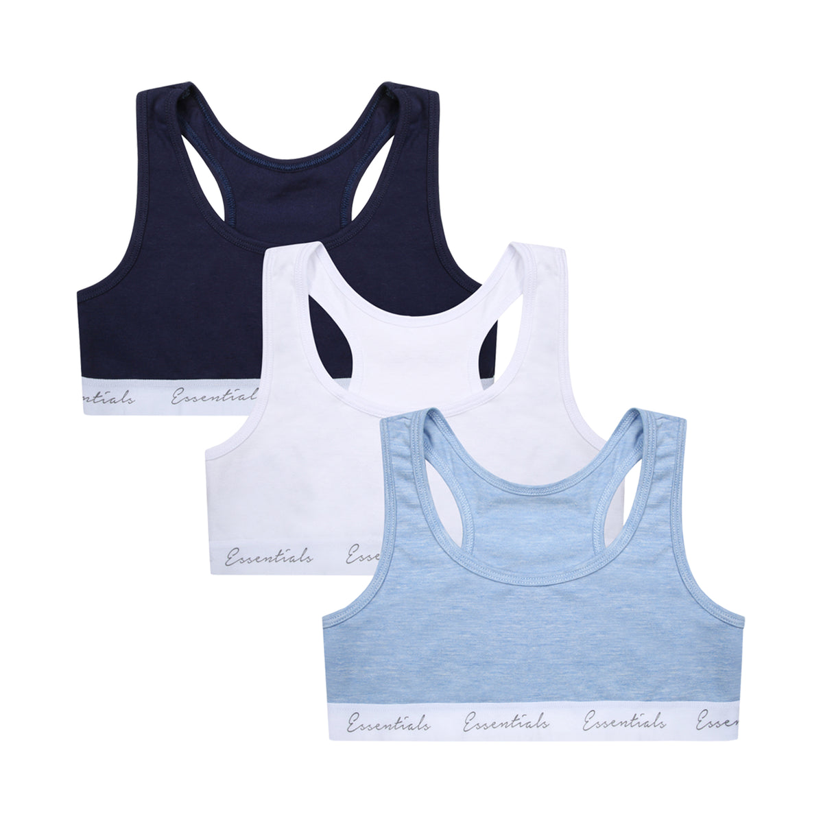 Essentials 3 Pack Crop Top