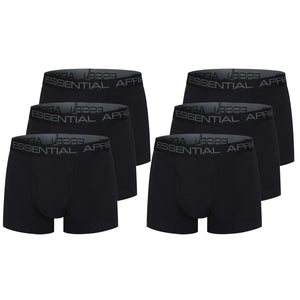 Mens 6pk Black Boxers