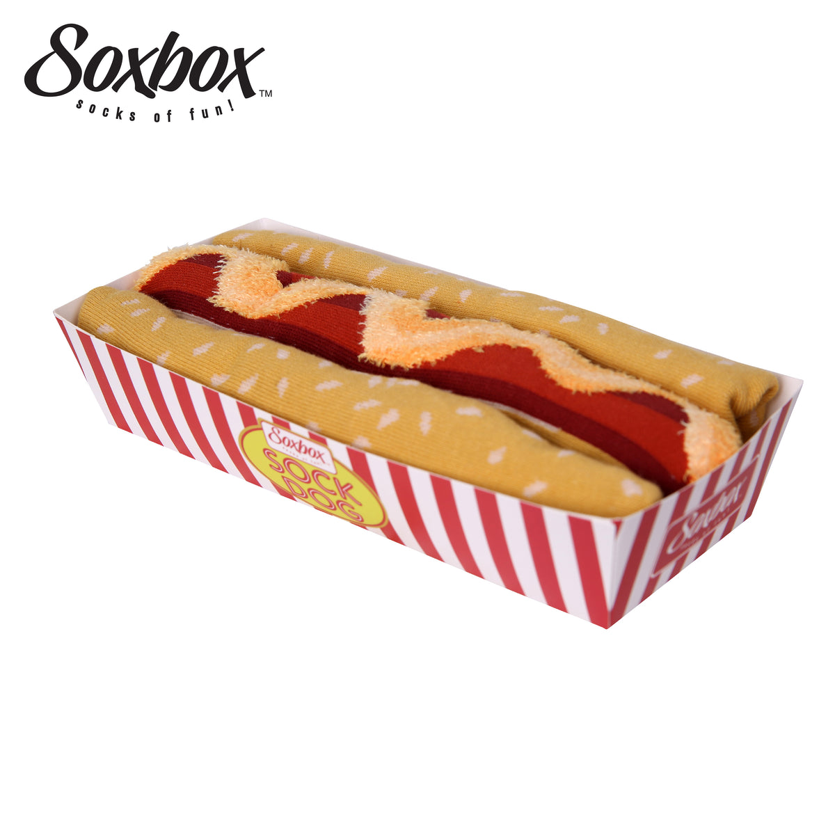 Soxbox Hotdog Novelty Socks 2 Pack