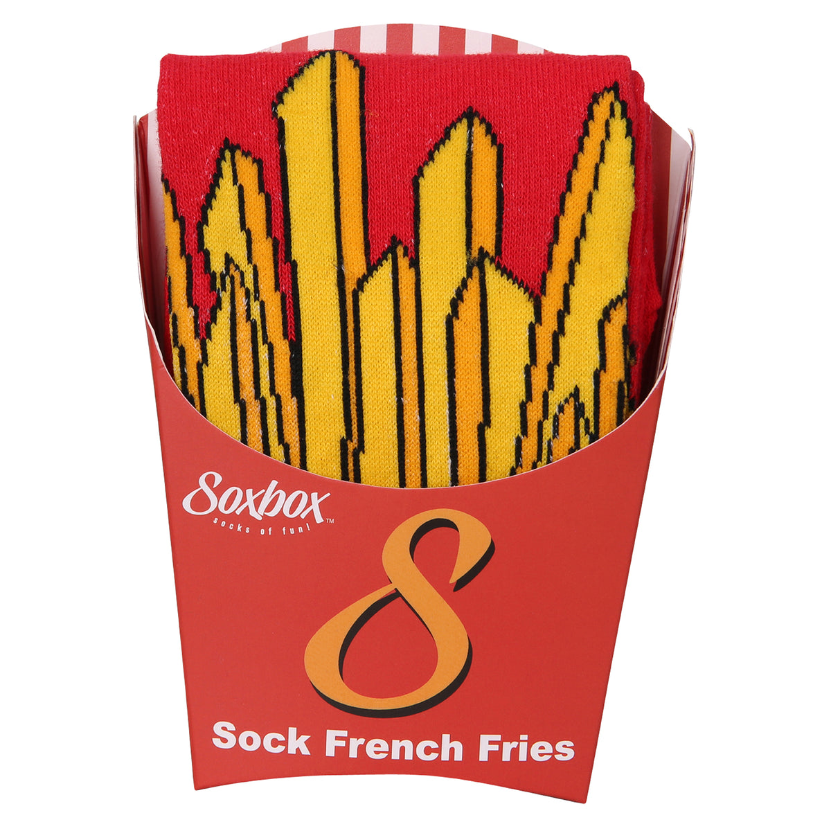 Mens Soxbox French Fries Novelty Socks