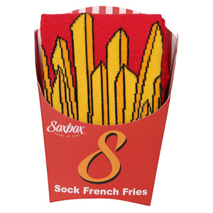 Mens Soxbox French Fries Novelty Socks