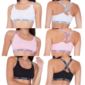 Active 3 Pack Crop Top
