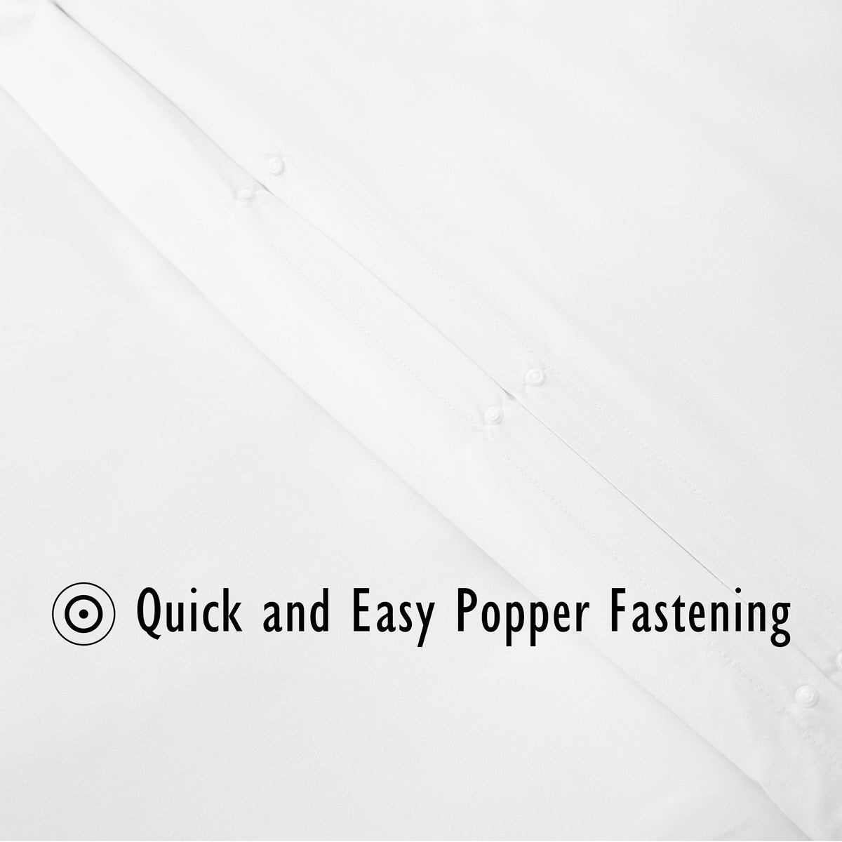 White Duvet Cover Set - Microfibre