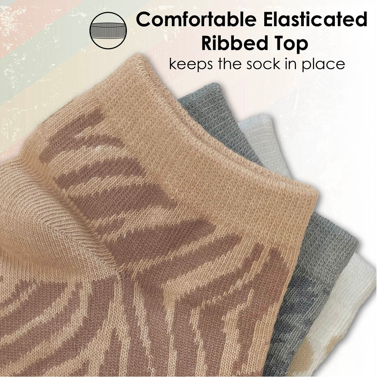 Womens 10 Pack Trainer Liner Socks (Animal - Assorted)