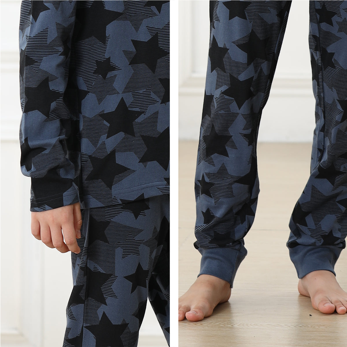 Boys Long Sleeve Stars  Pyjamas