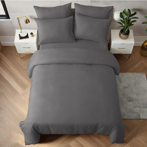 Grey 4pk Pillowcase - Microfibre