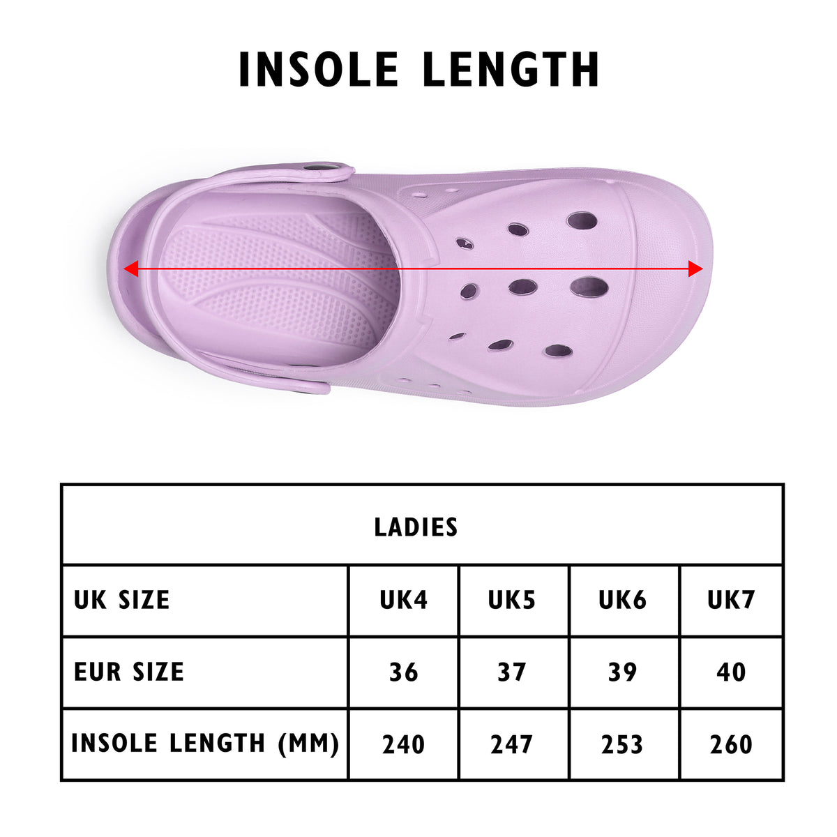 Womens Comfort Lilac Clogs 