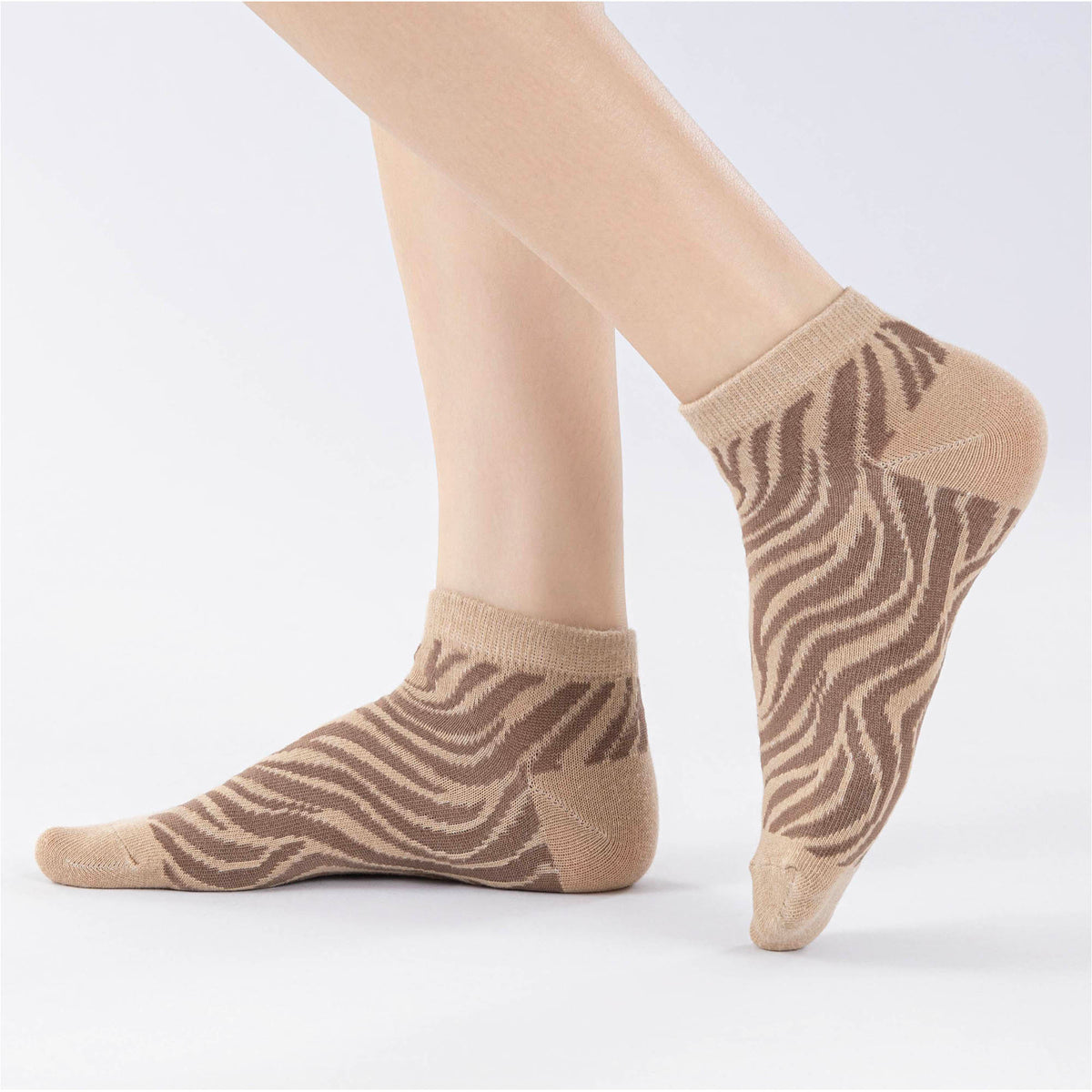 Womens 10 Pack Trainer Liner Socks (Animal - Assorted)