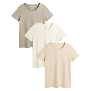Ladies 3 Pack Neutral T- Shirt