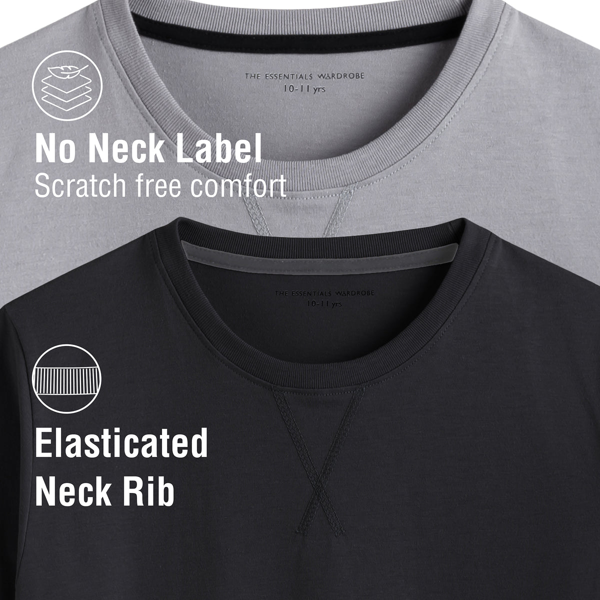 Boys 2pk Grey Check Fleece Pyjamas 