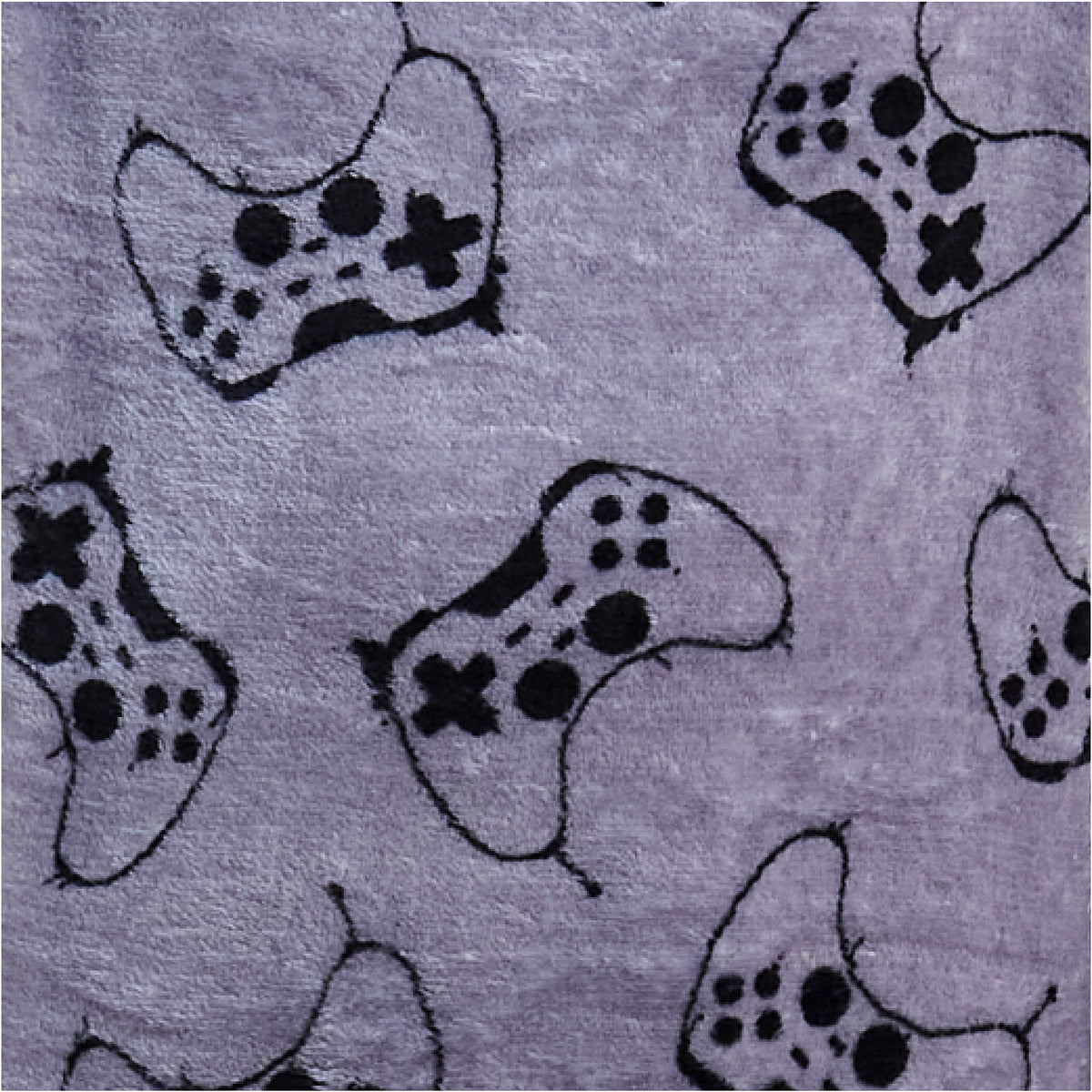 Boys Black Game controller Flannel Fleece Pyjama Set