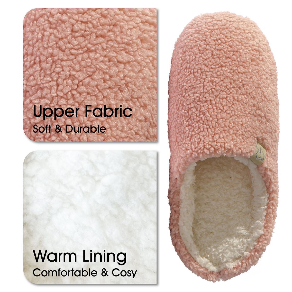 Womens Indoor Slippers Pink