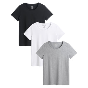 Ladies 3 Pack Basic T- Shirt