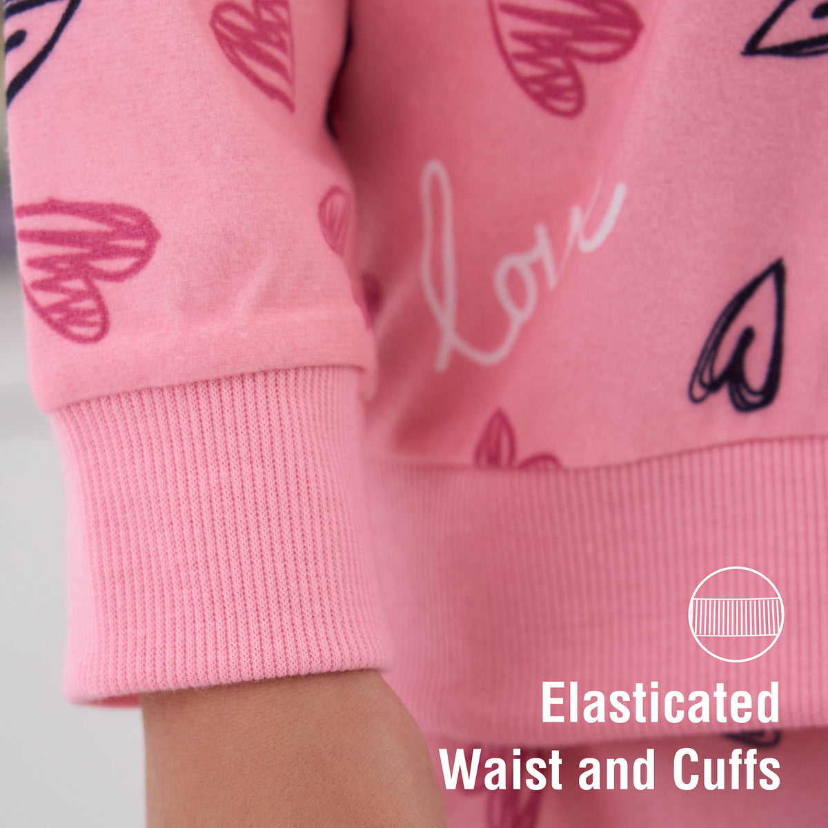 Girls Pink Pyjama Set 