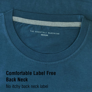 Blue / Grey Marl Long Cuffed Pyjama Set