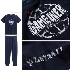 Boys 3PK SS Game Over Long Pyjamas