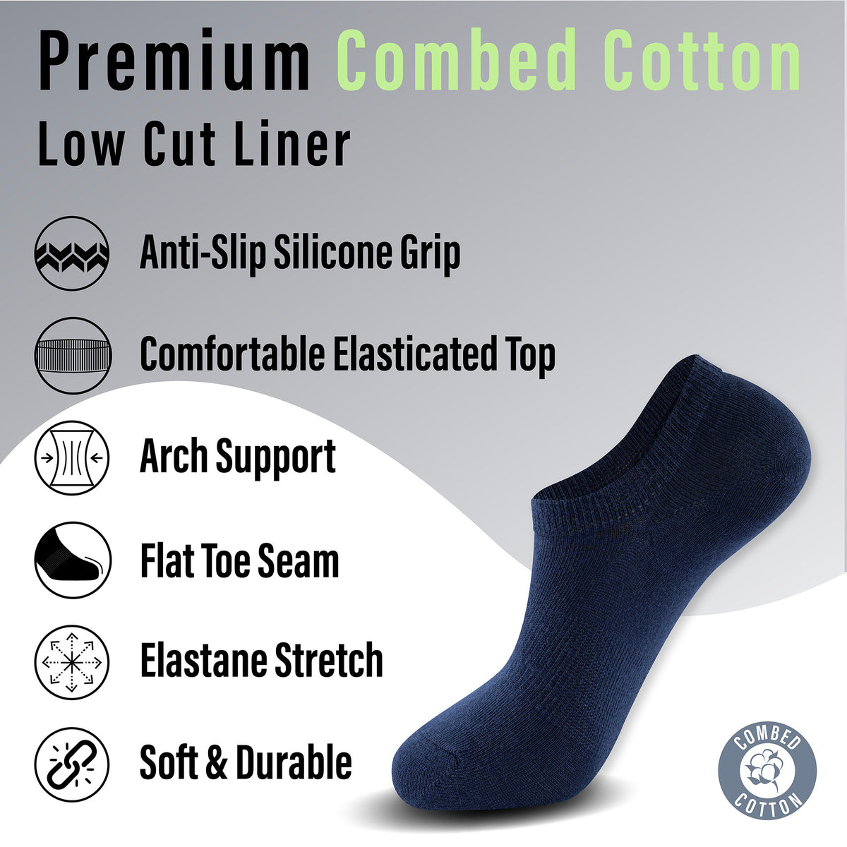 Womens 12 Pack Low Cut Trainer Socks (Assorted)