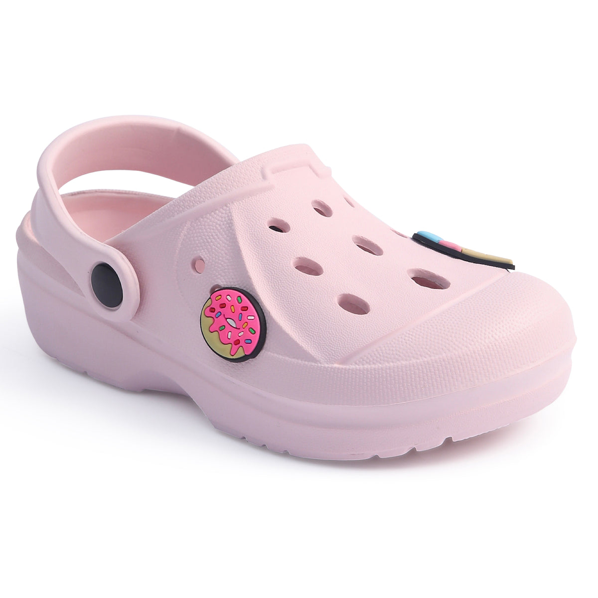 Girls Pastel Pink Clogs 