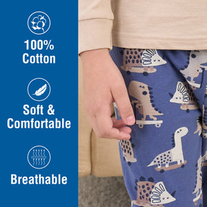 3PK Boys Dino LS Long Pyjamas Younger