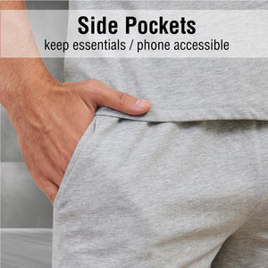 Mens 3PK Cotton Monochrome Shorty Pyjama Set 