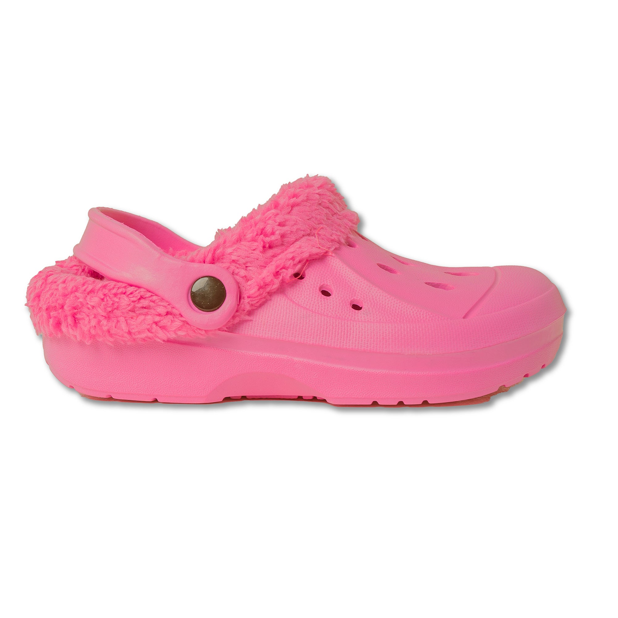 Pink fleece lined crocs online