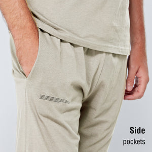 Stone Minimal Print Long Pyjamas Set