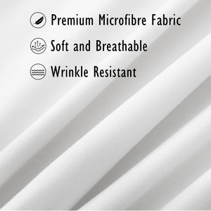 White 4pk Pillowcase - Microfibre