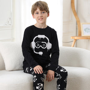 Boys Long Sleeve Mono Gamer Pyjamas