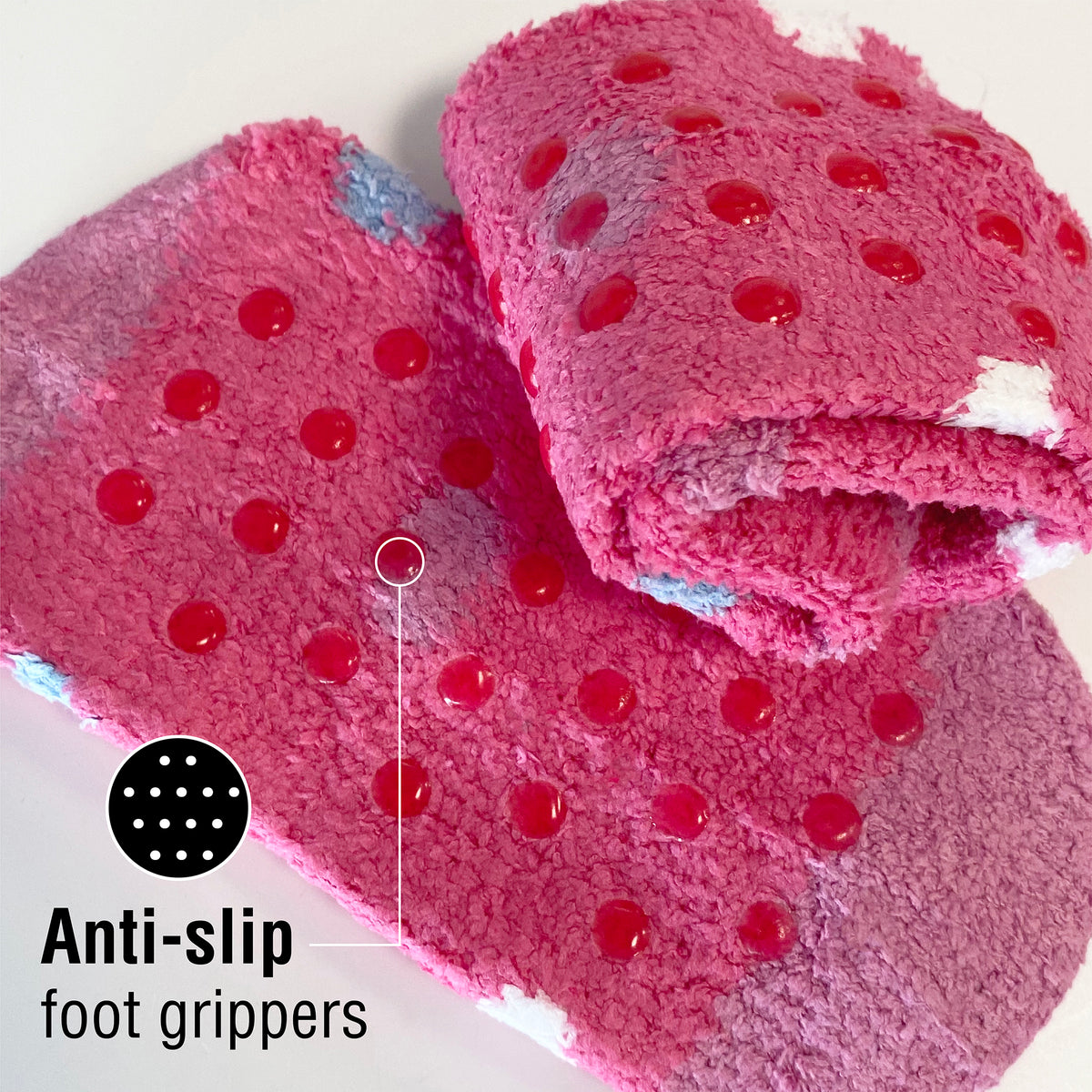 3PK Girls Cosy Lounge Socks Hearts