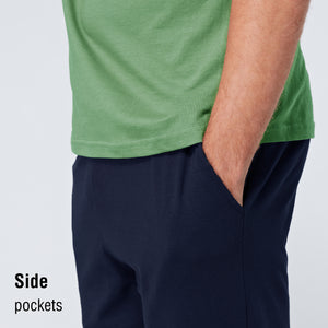 Navy/Sage Shorty Pyjamas Set