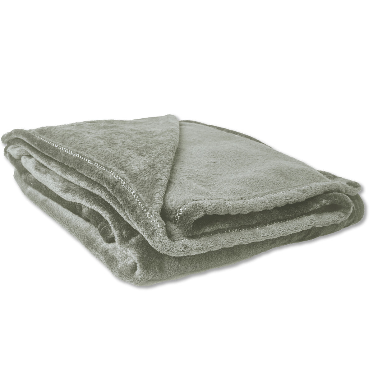Flannel Fleece Blanket Mid Grey
