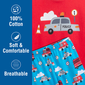 3PK Boys LS Long Pyjamas Transport - Younger