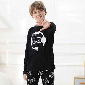 Boys Long Sleeve Mono Gamer Pyjamas
