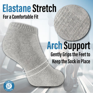 Mens 12pk Half Terry Assorted Trainer Socks