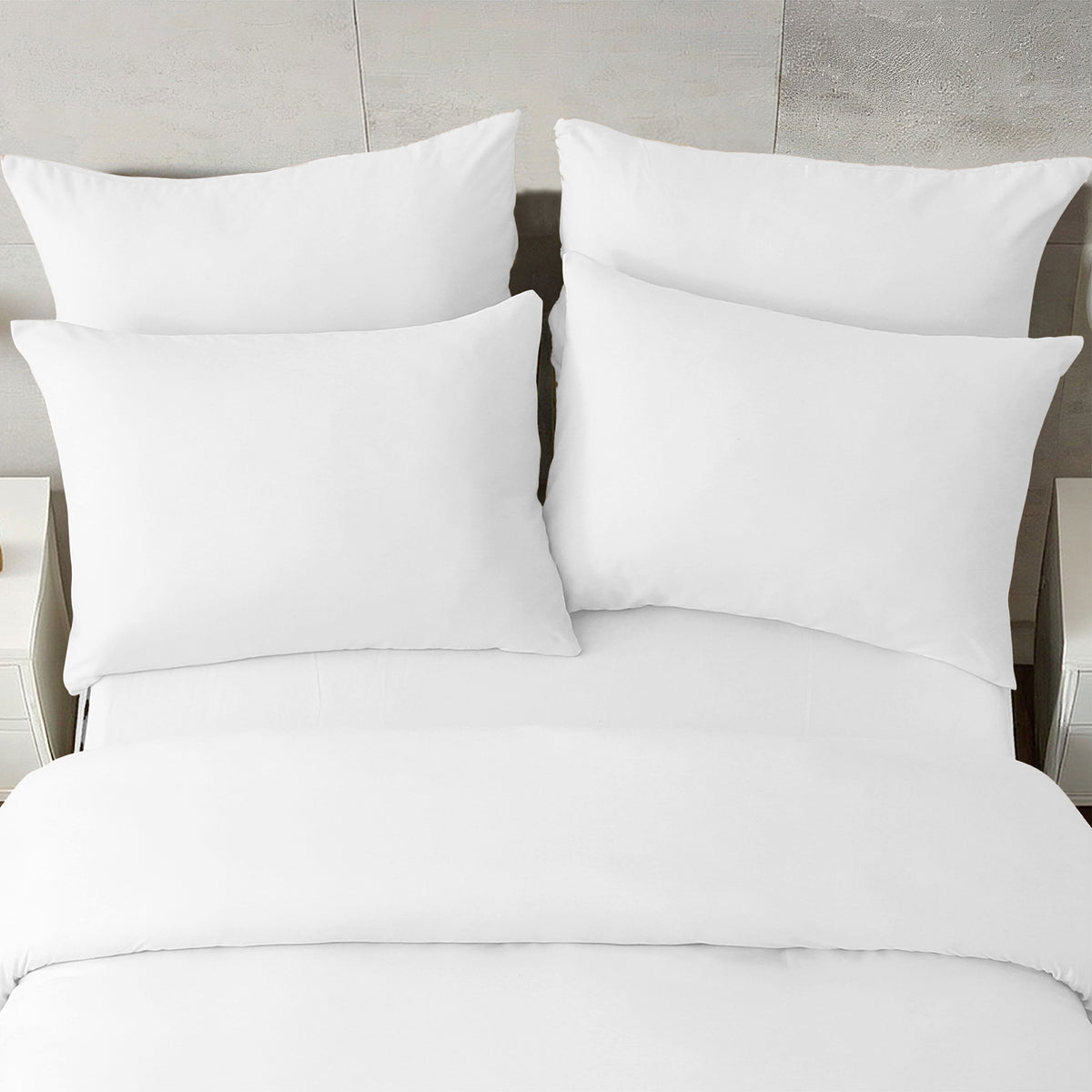 White 4pk Pillowcase - Microfibre