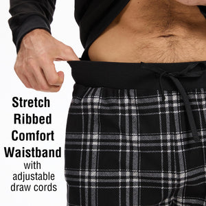 Mens Grey Checked Pyjama Set 