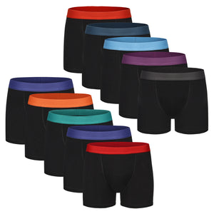 Boys 10pk Soft Stretch Black Boxer