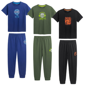Boys 3PK SS Mission Long Pyjamas