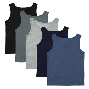 Boys 5pk Cotton Vests