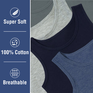 Boys 5pk Cotton Vests
