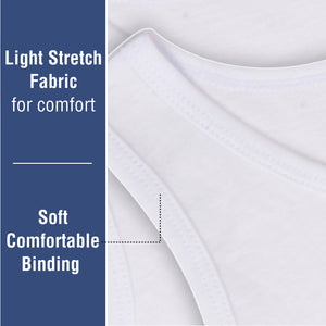 Boys 5pk Cotton White Vests