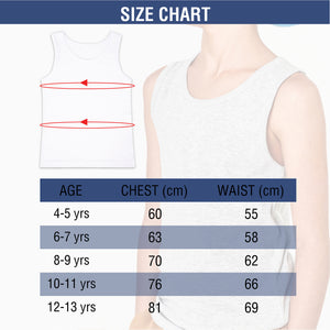 Boys 5pk Cotton White Vests