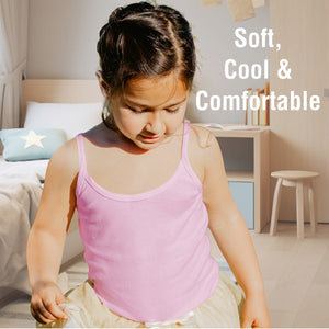 Girls 5pk Cotton Rich Cami Vests